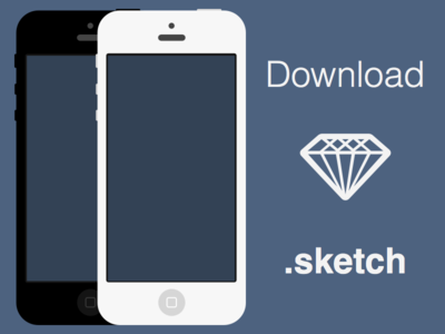 Download Flat iPhones .sketch