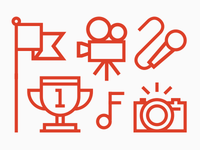 2013 event calendar pictograms