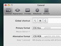 ColorSnapper Preferences Icons