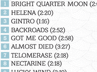 CD Tracklisting