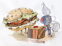 Characters for the stomach