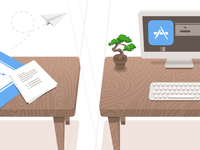 Desks Illustration
