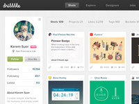 Dribbble Redesign Full