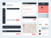 Freebie PSD: Flat UI Kit 2 (Blog)
