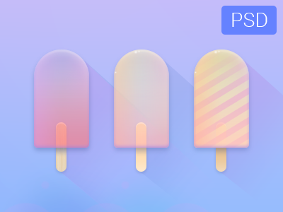 Download Ice Creams Free PSD