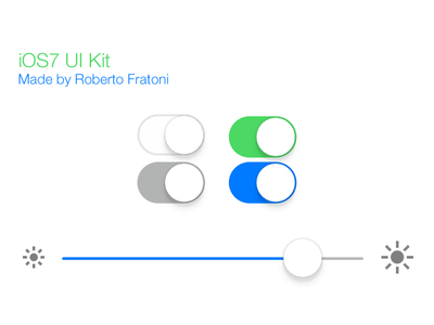 Download PSD iOS 7 UI Kit
