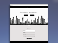 Holding page/Sign-up