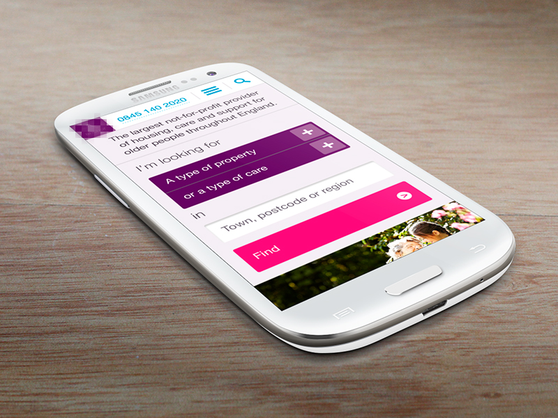 Carehome homepage