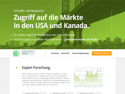 Investing microsite