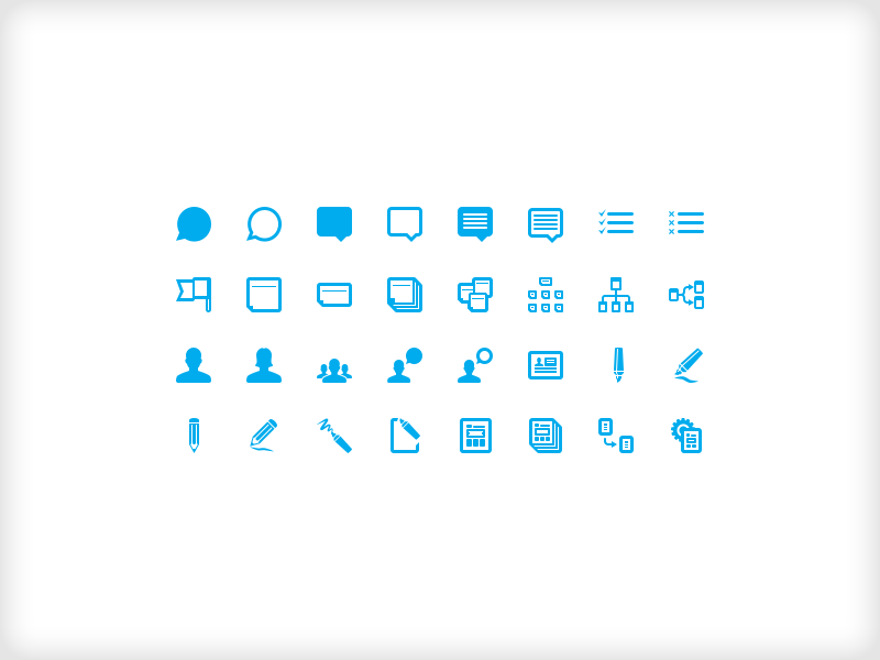 IA icon set