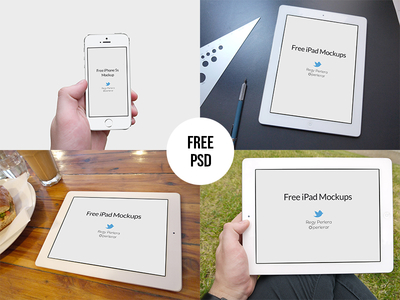 Download Free iPad and iPhone 5s Mockups PSD
