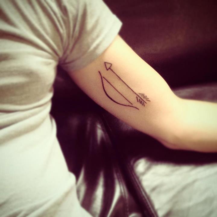 Dribbble Bow arrow tattoo jpeg By Jarad Johnson