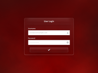 Red Velvet Login Form