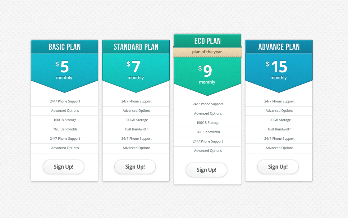 Pricing-table