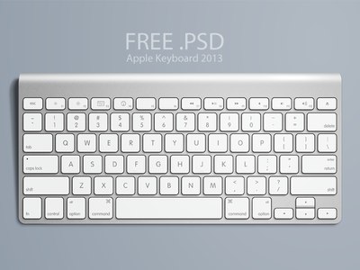 Download Apple Keyboard Free PSD