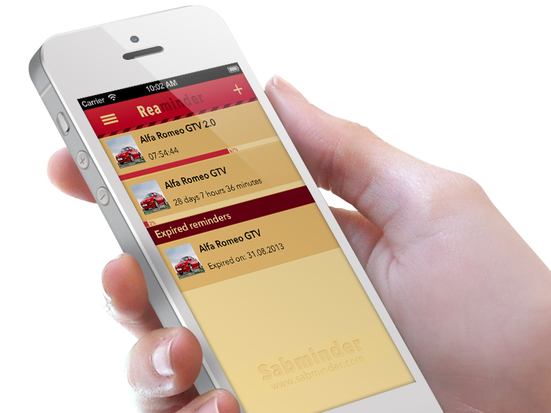 Reaminder iOS app