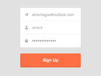 Sign Up Interface - Flat