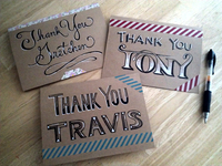 Custom Hand Lettered Cards