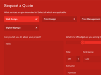 Quote Form Design