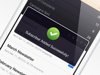 CakeMail Mobile - Successful Action