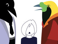 Office Birds in progress