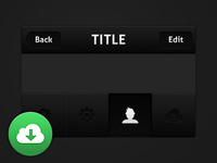 Dark iPhone UI (Free template)