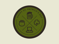 St. Patrick's Day Coaster