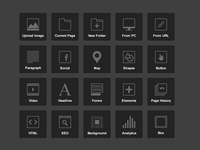 InstaPage's Builder Icon set