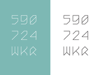 Monospace type design in progress