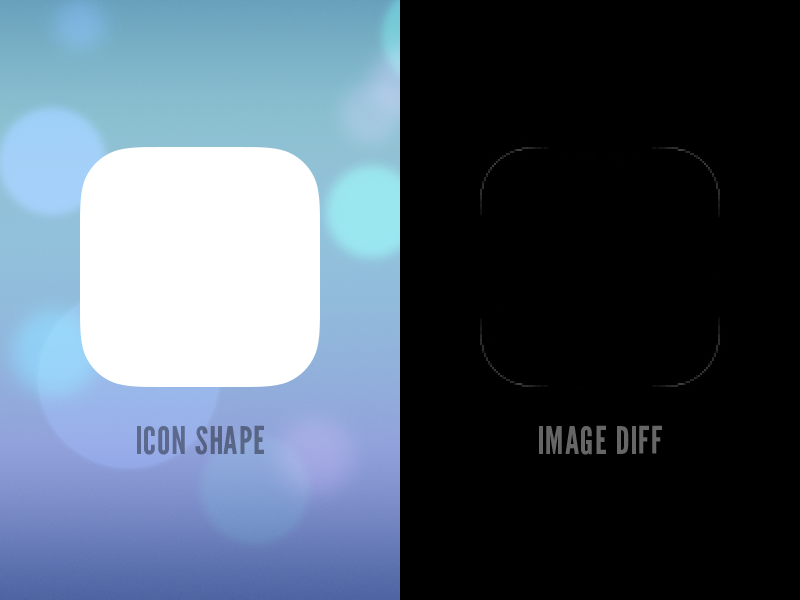 iOS 7 icon shape (PSD)