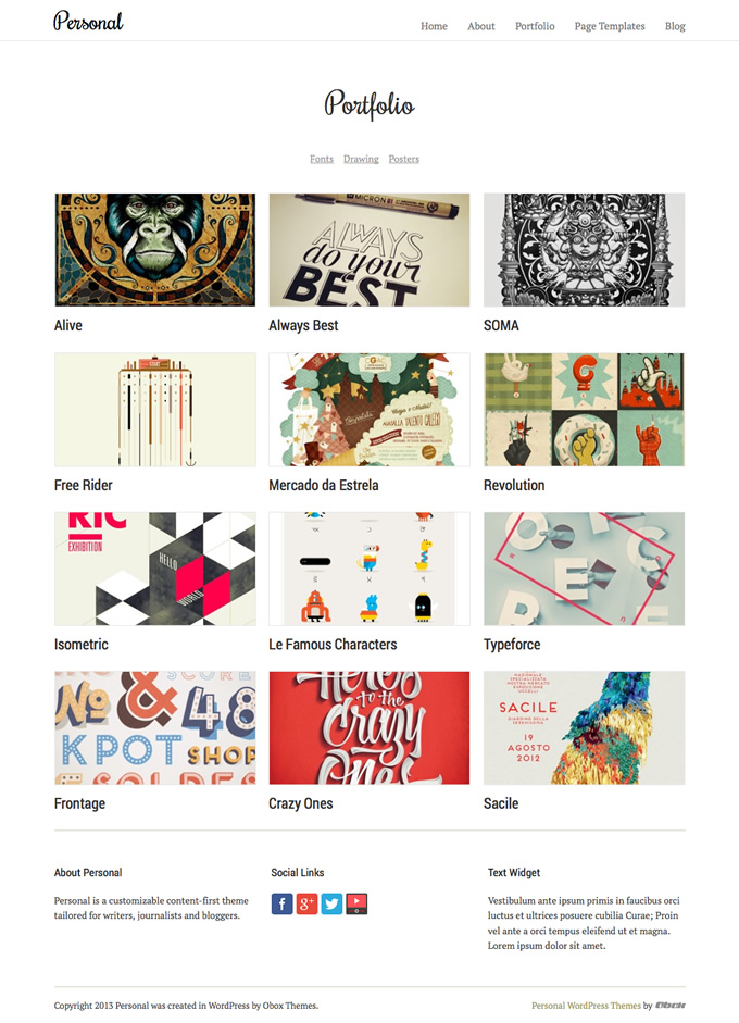 Personal-portfolio-list