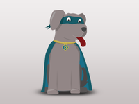 Super Dog Cartoon Character
