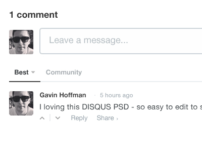 FREEBIE - Disqus Template for your design