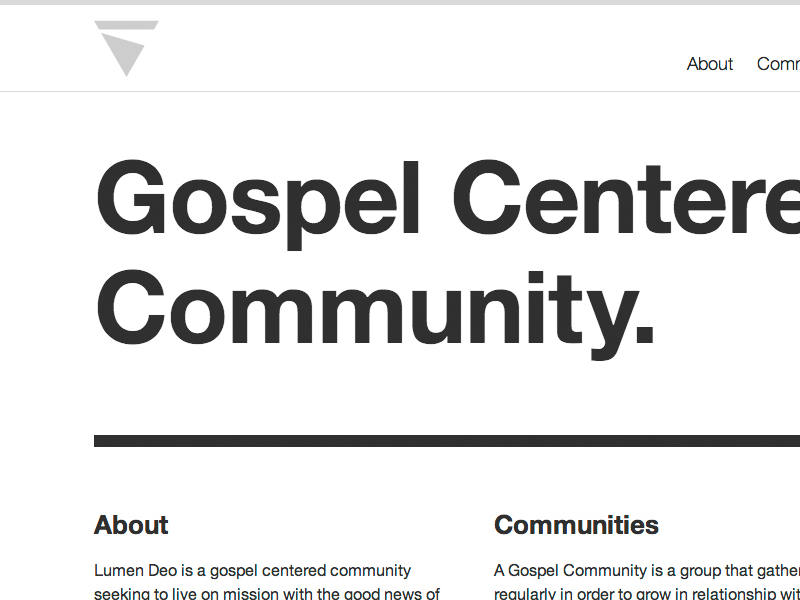 Lumen Deo Homepage