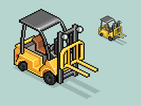 Pixel Fork Lift