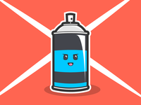 Spray Paint Can Guy Man