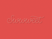 Swwweet Lettering logo