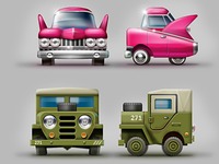 Tiny cubic cars game concepts #2