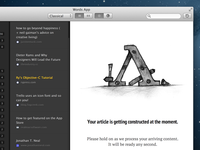 Article construction