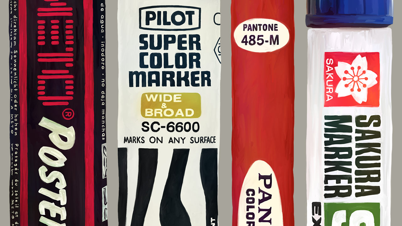 Markers-closeup