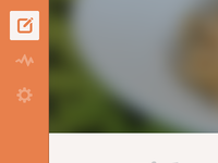 Side menu and icons