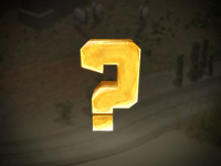 Gold question mark