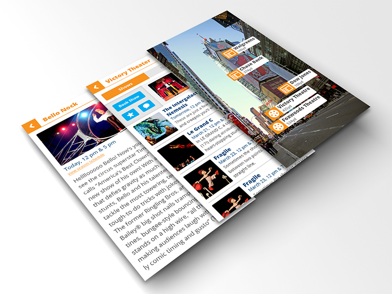 Augmented Reality News App Concept