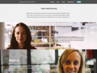 Hello Society V2 - Team Page [GIF]
