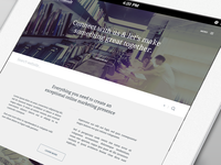 Agency website homepage concept