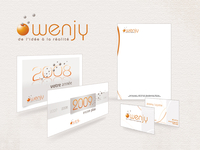 Visual identity and stationnary for Wenjy