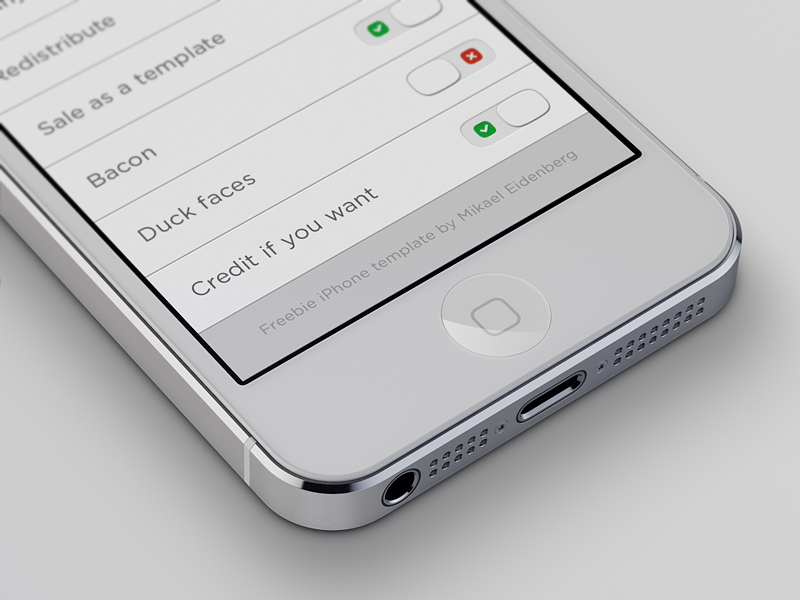 Dribbble - Free Iphone 5 Template PSD by Mikael Eidenberg