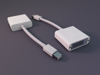 (Free C4D) MiniDisplayPort Adapter