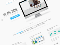 white homepage