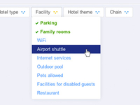 Dropdown Filters